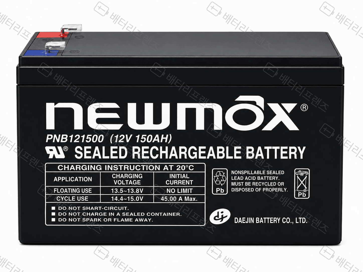 대진전지 뉴맥스 PNB121500 12V 150Ah 산업용 배터리 UPS 비상전원용