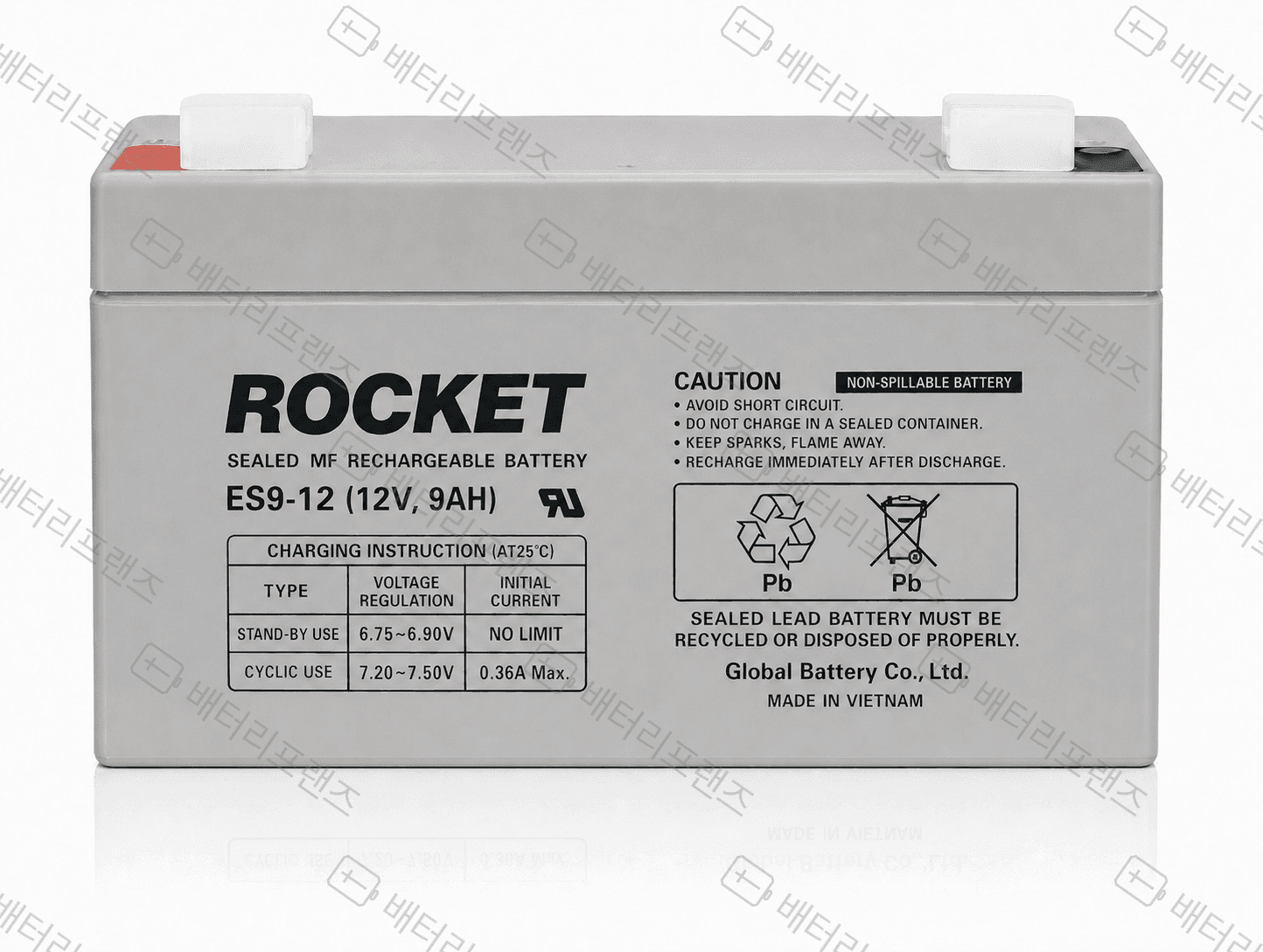 세방전지 로케트 ES9-12 12V 9Ah 산업용 배터리 UPS