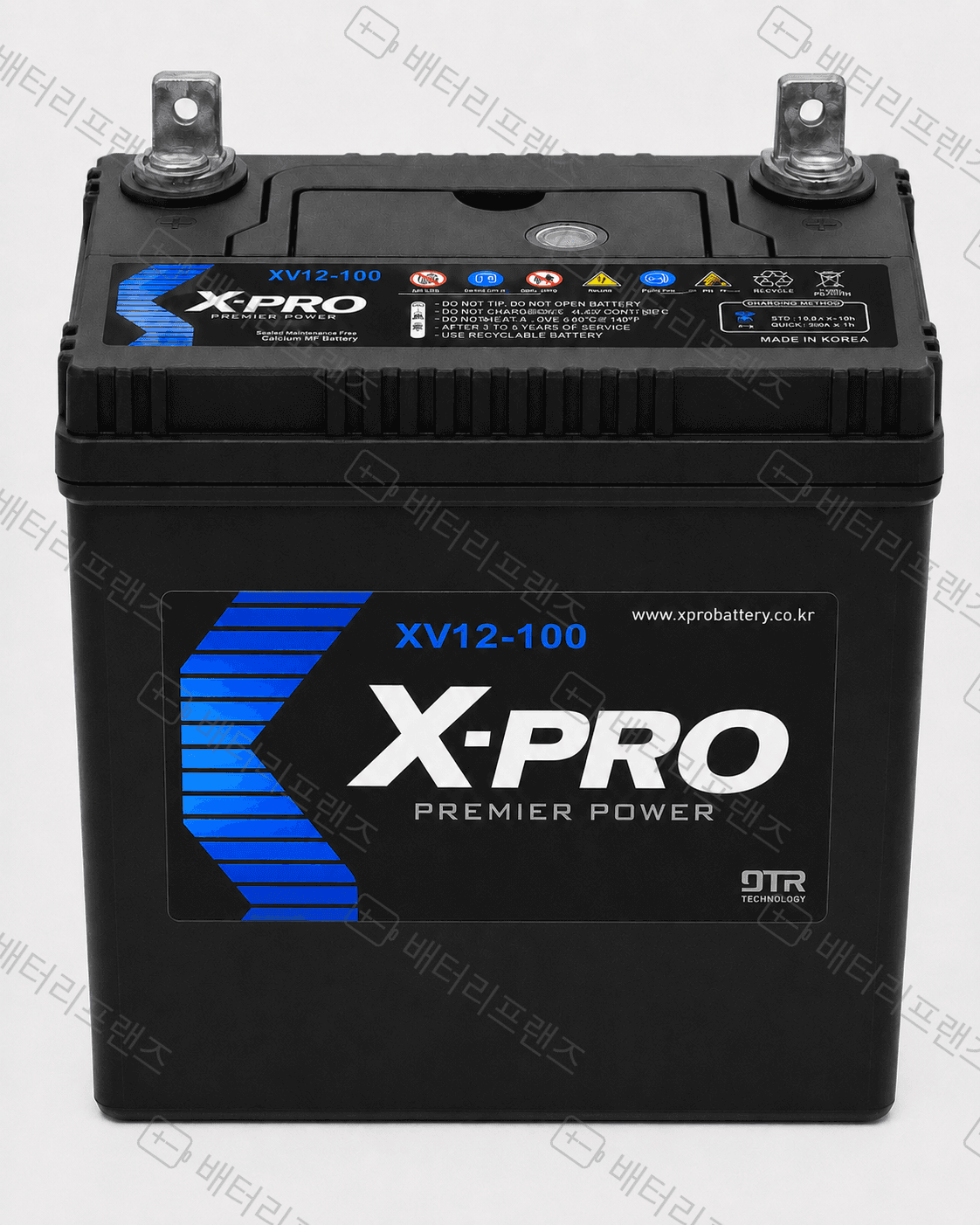 엑스프로 XV12-100 12V 104Ah 산업용 배터리 UPS 비상전원용